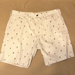 French Connection FCUK Mens Mushroom Shorts sz 34 pre-owned